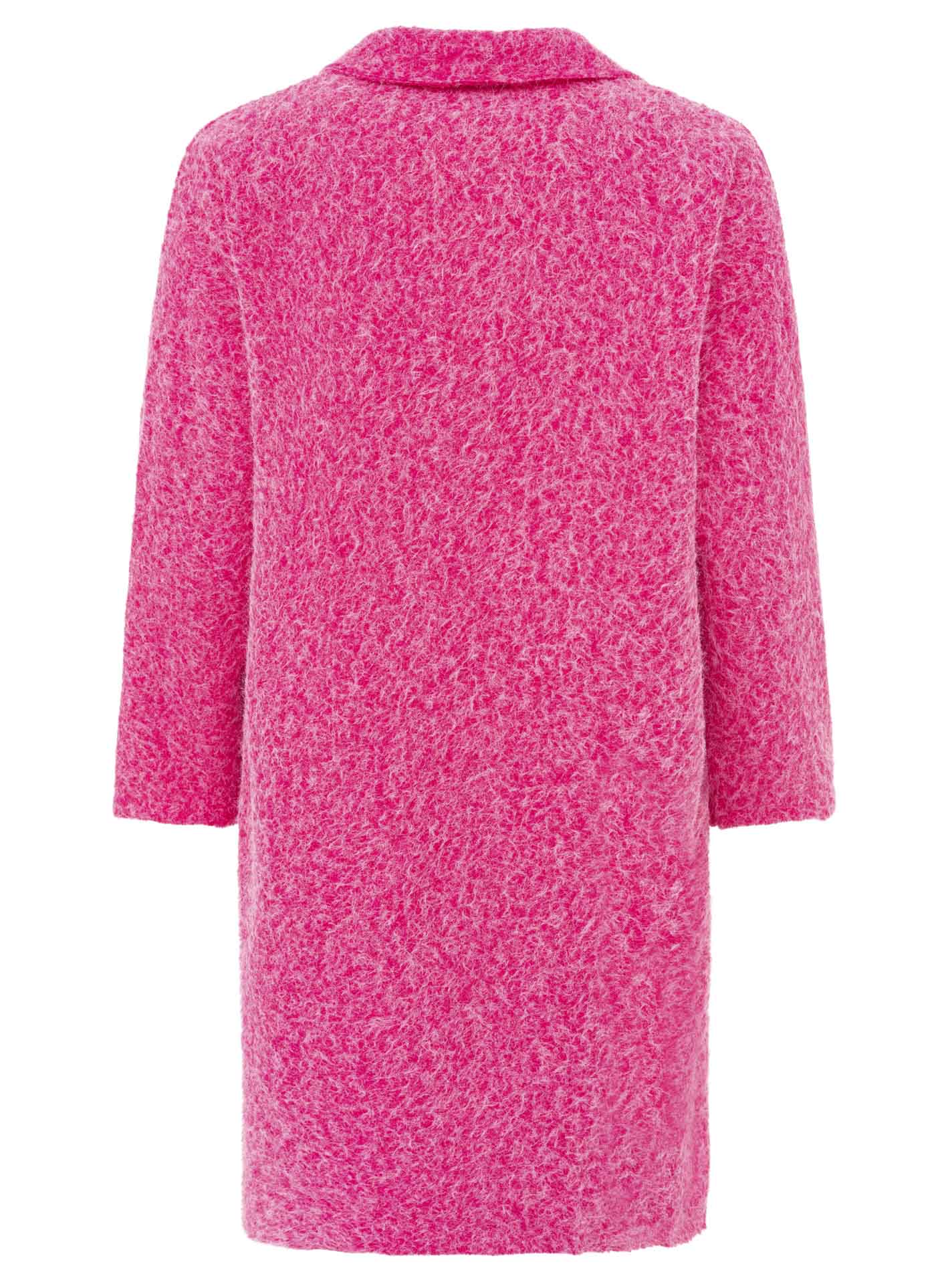 Zwillingsherz Flauschiger Mantel - Pink