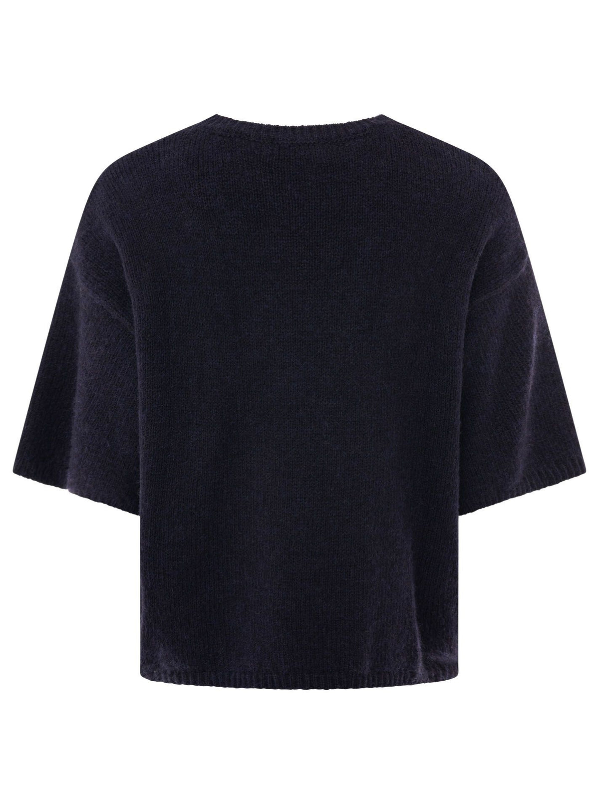 Zwillingsherz - Kurzarm Pullover Boxy - Marine