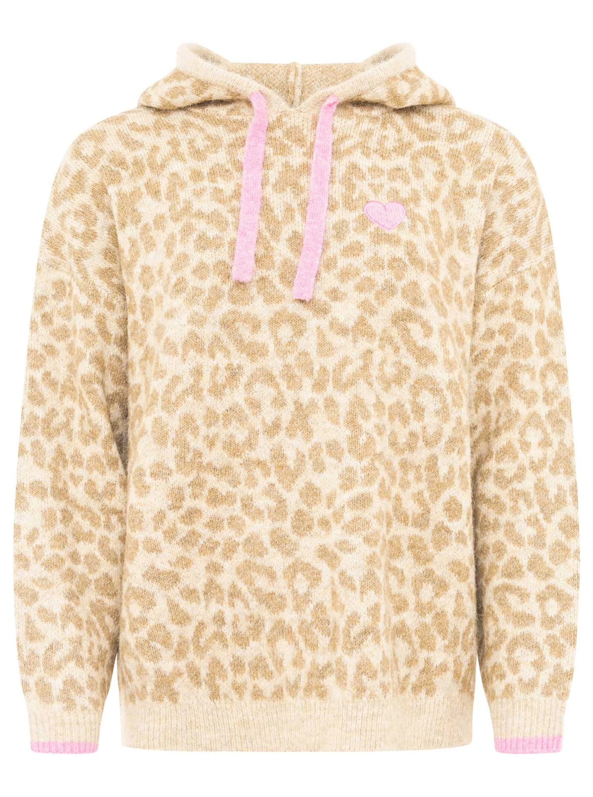 Zwillingsherz - Strick Hoody "Wild Heart" - Beige