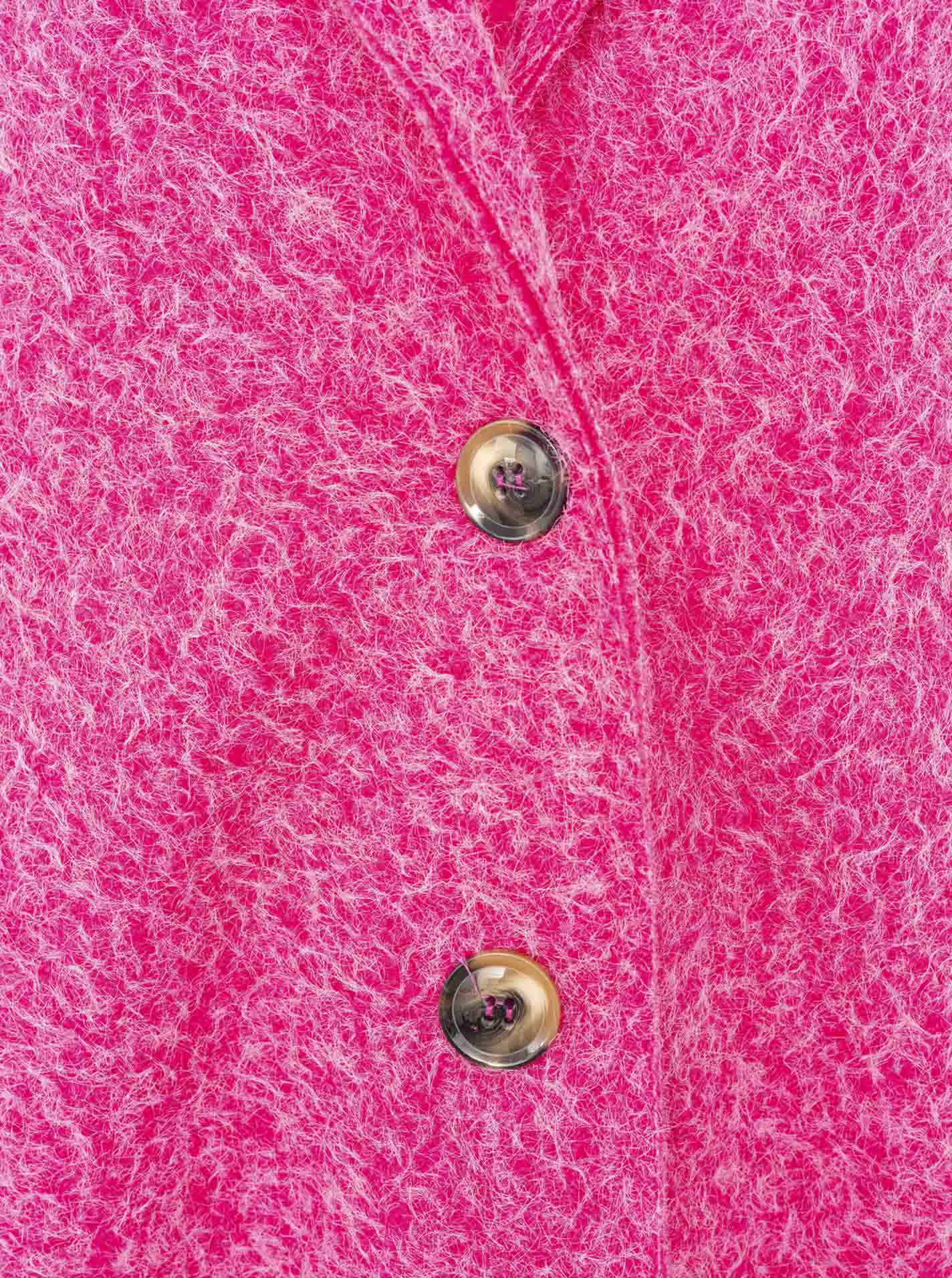 Zwillingsherz Flauschiger Mantel - Pink