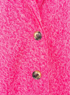Zwillingsherz Flauschiger Mantel - Pink