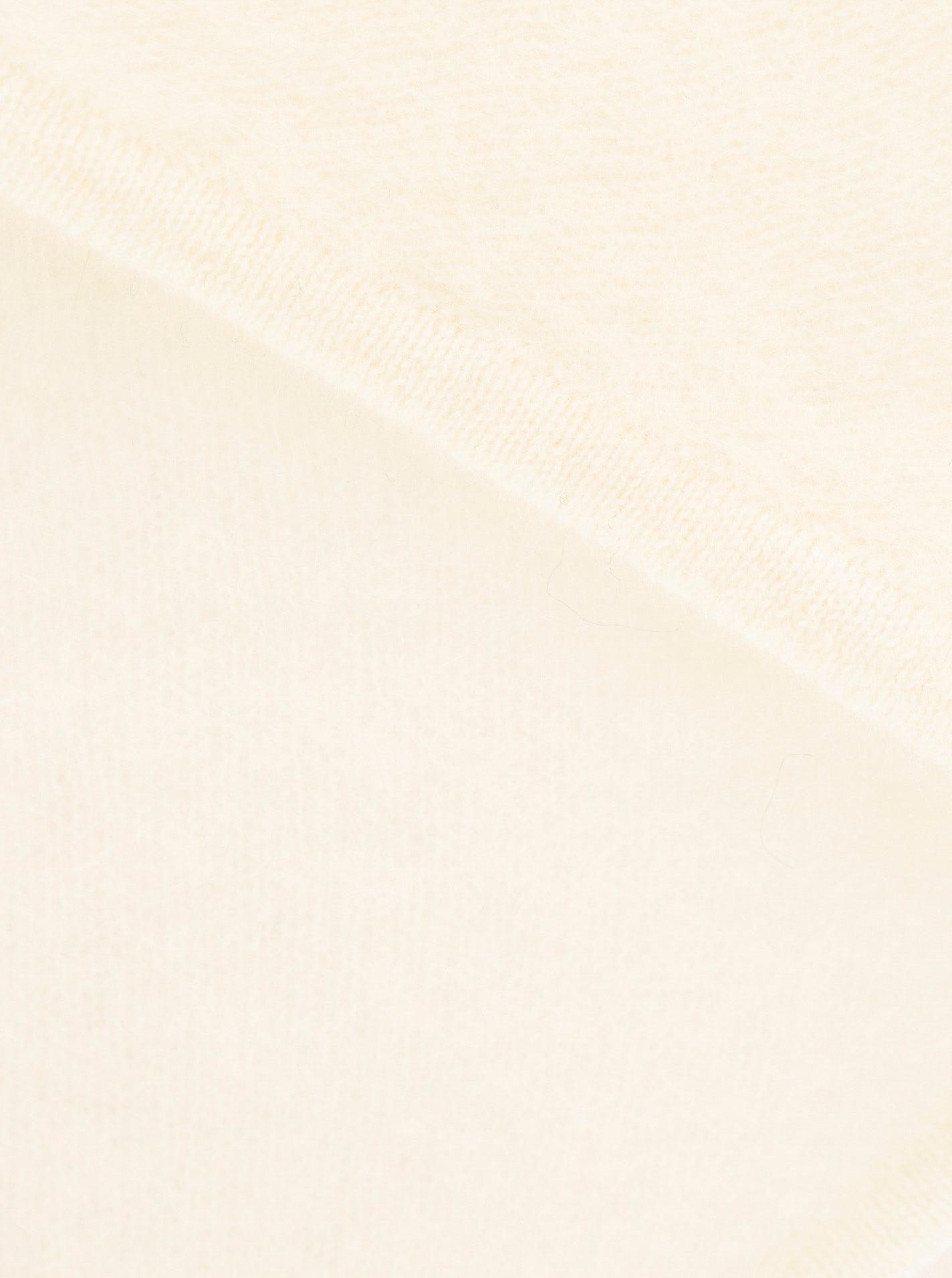Zwillingsherz Kaschmir-Halstuch Brushed (100% Cashmere) - Creme