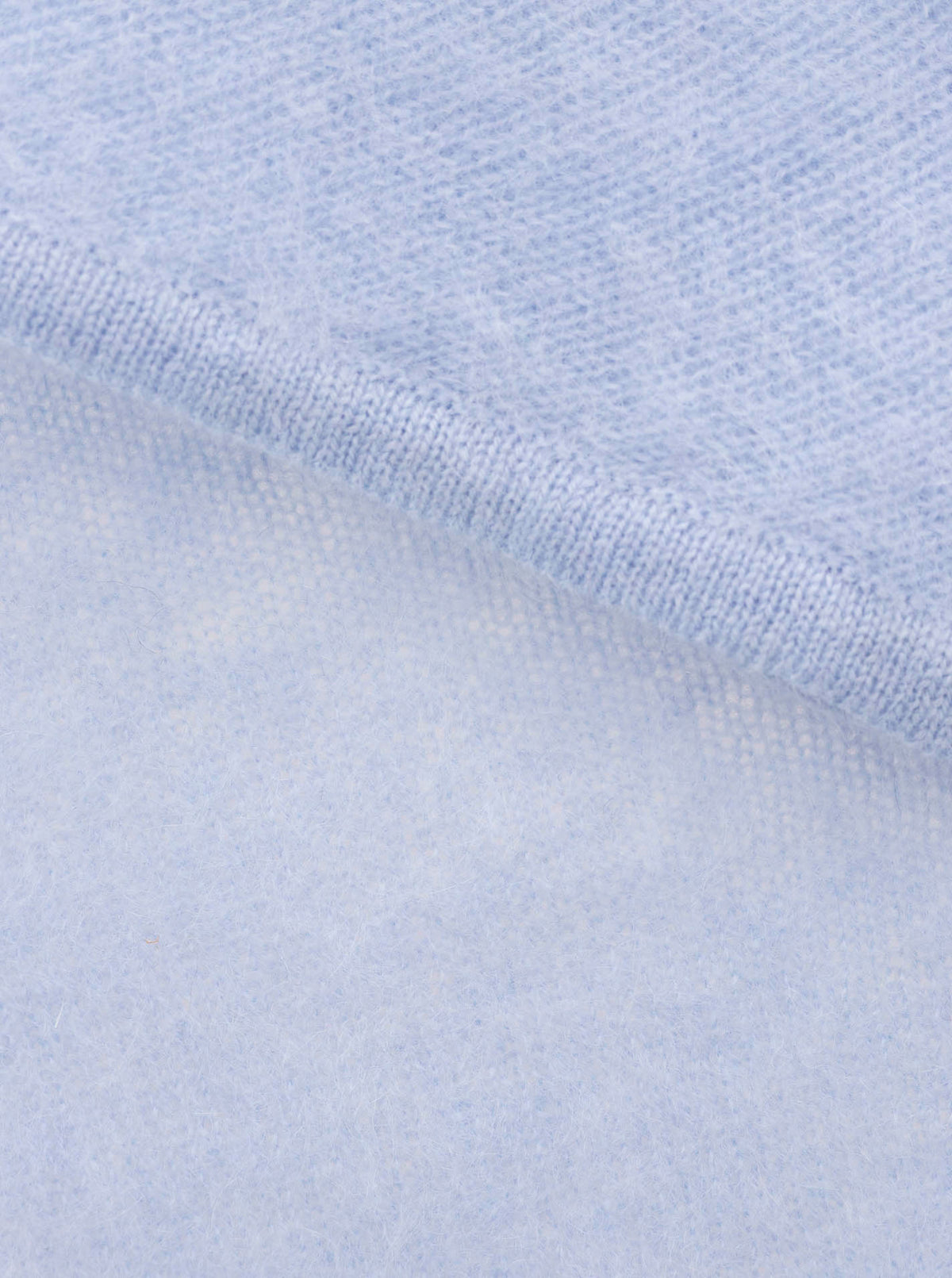Zwillingsherz Kaschmir-Halstuch Brushed (100% Cashmere) - Hellblau