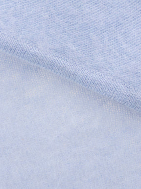 Zwillingsherz Kaschmir-Halstuch Brushed (100% Cashmere) - Hellblau