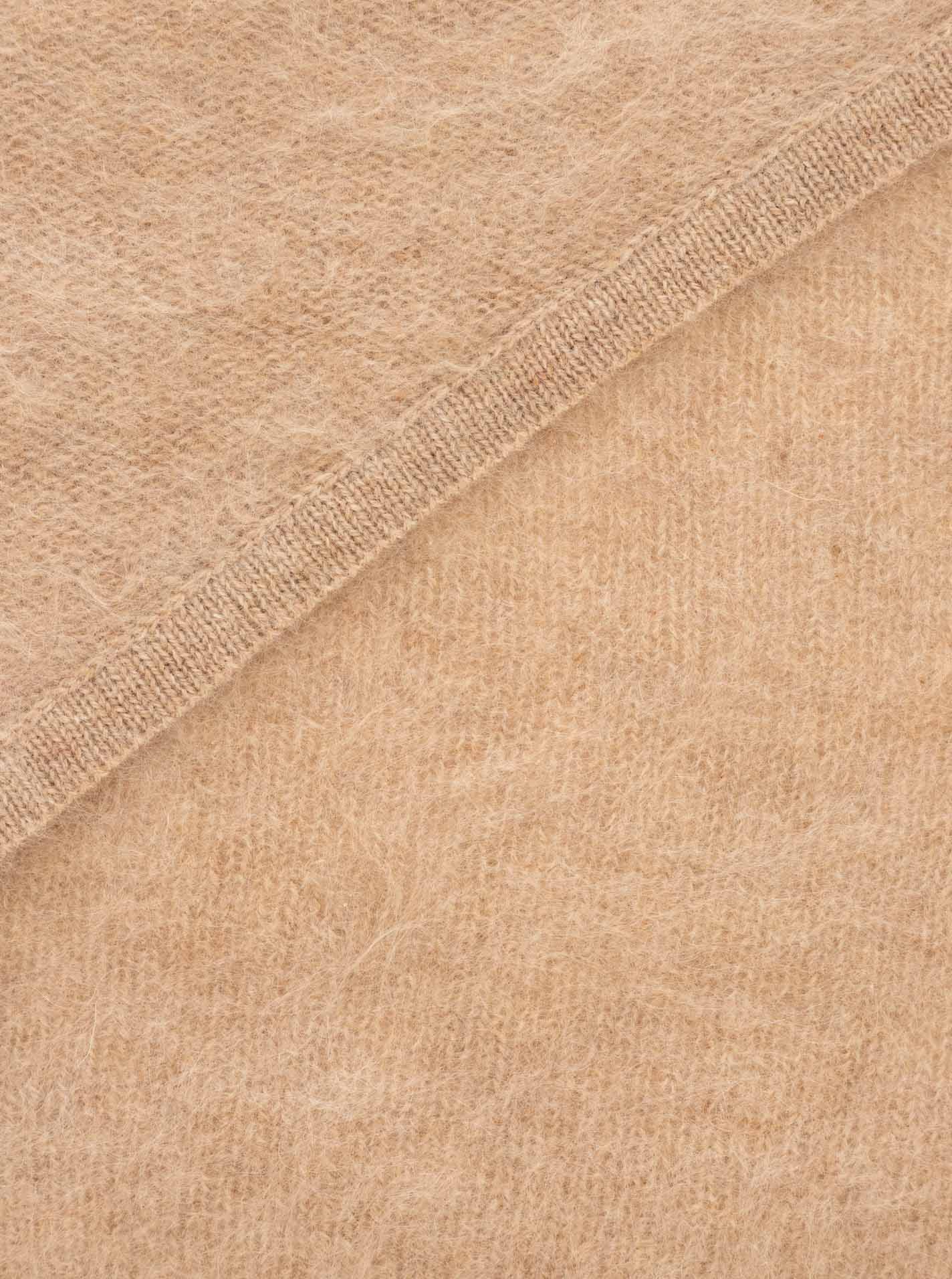 Zwillingsherz Kaschmir-Halstuch Brushed (100% Cashmere) - Mittelbeige