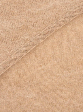 Zwillingsherz Kaschmir-Halstuch Brushed (100% Cashmere) - Mittelbeige