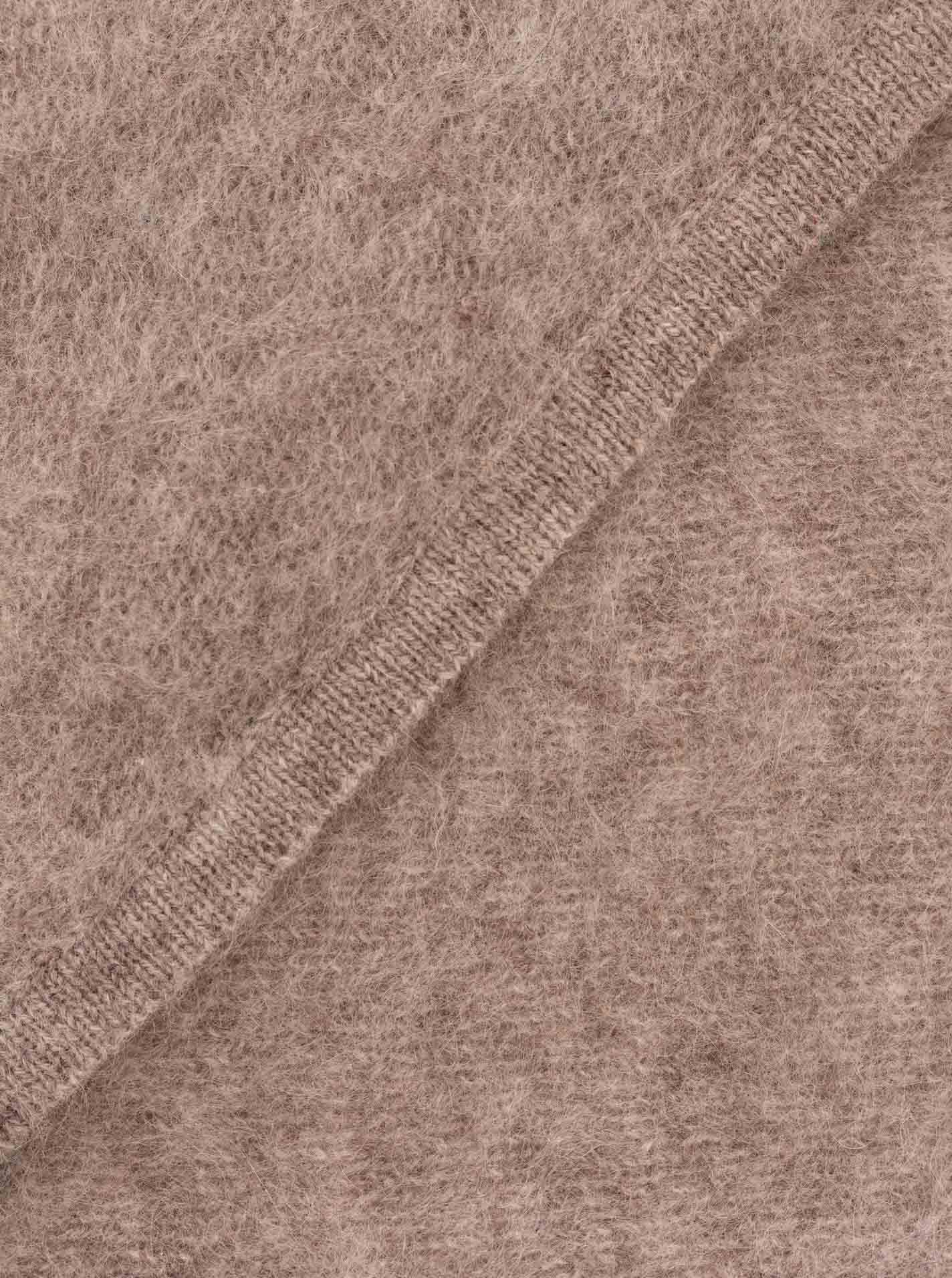 Zwillingsherz Kaschmir-Halstuch Brushed (100% Cashmere) - Mittelgrau