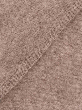 Zwillingsherz Kaschmir-Halstuch Brushed (100% Cashmere) - Mittelgrau