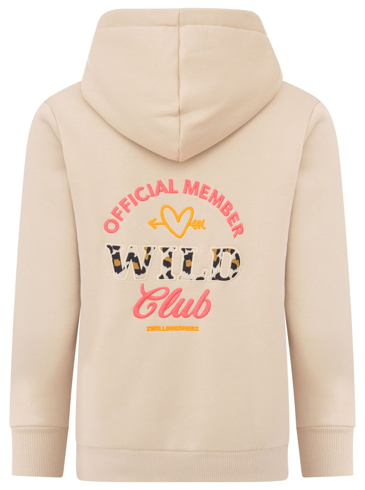Zwillingsherz - Hoodiejacke "Wild Club" - Beige