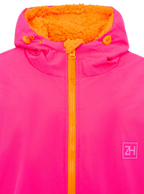 Zwillingsherz - Windjacke - Neonpink/Orange