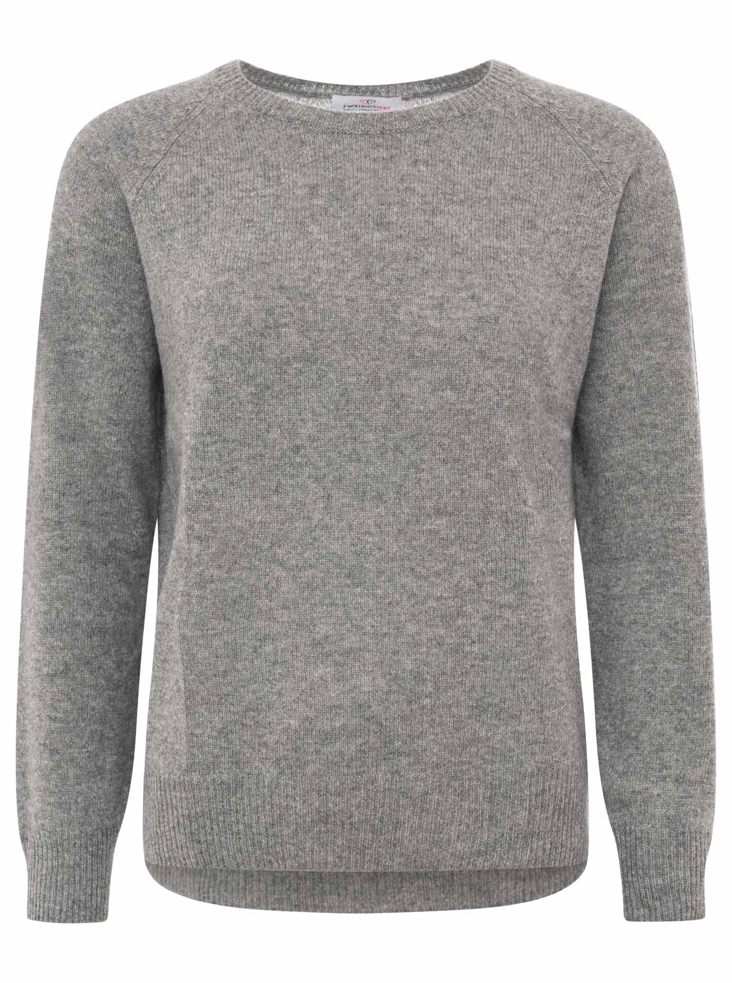 Zwillingsherz Zwillingsherz Kaschmir Pullover (100% Cashmere) - Mittelgrau