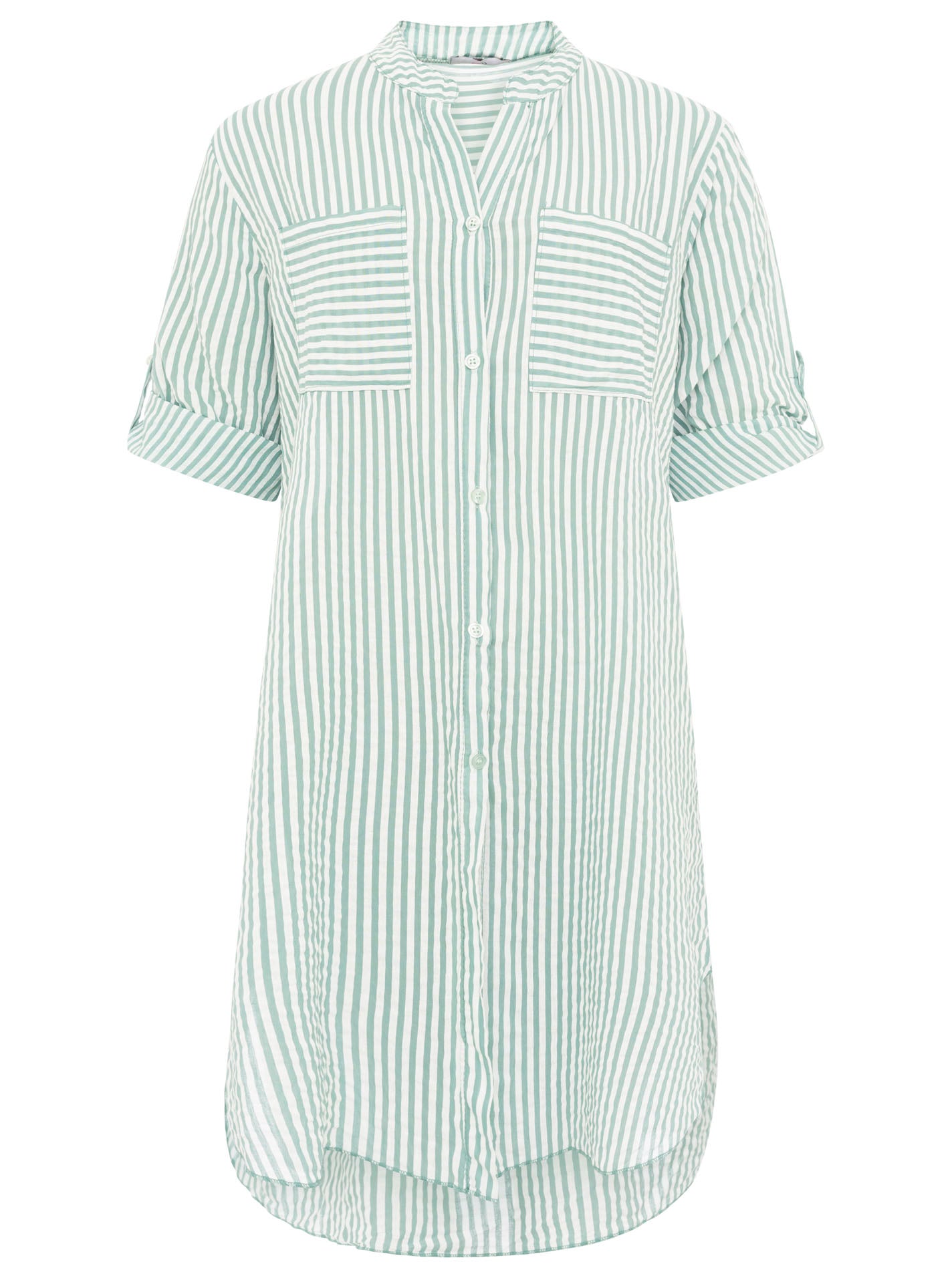 Zwillingsherz - Longbluse Kida (Streifen) - Mint
