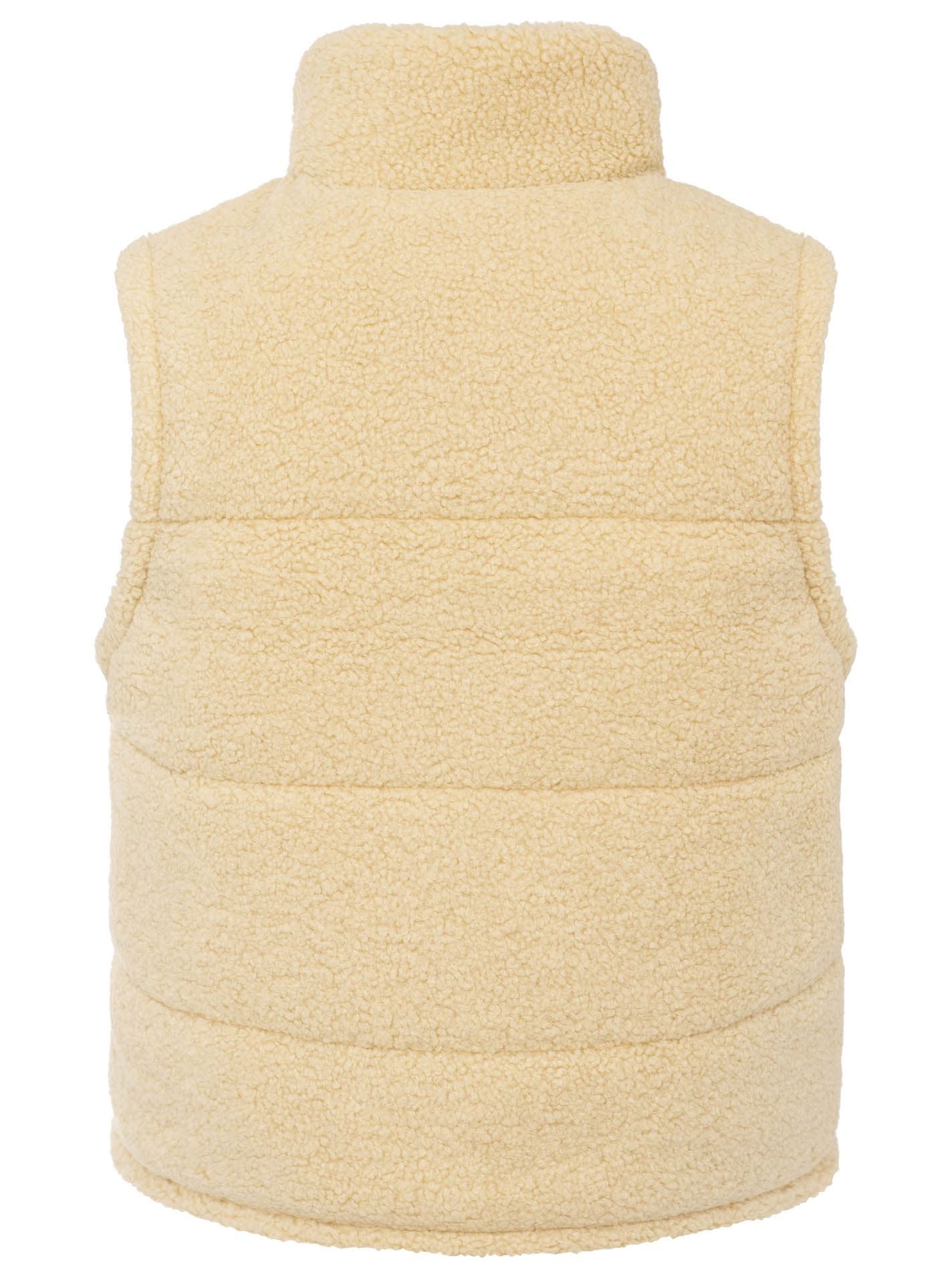 Zwillingsherz Weste Teddy Herz - Beige