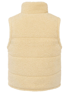 Zwillingsherz Weste Teddy Herz - Beige