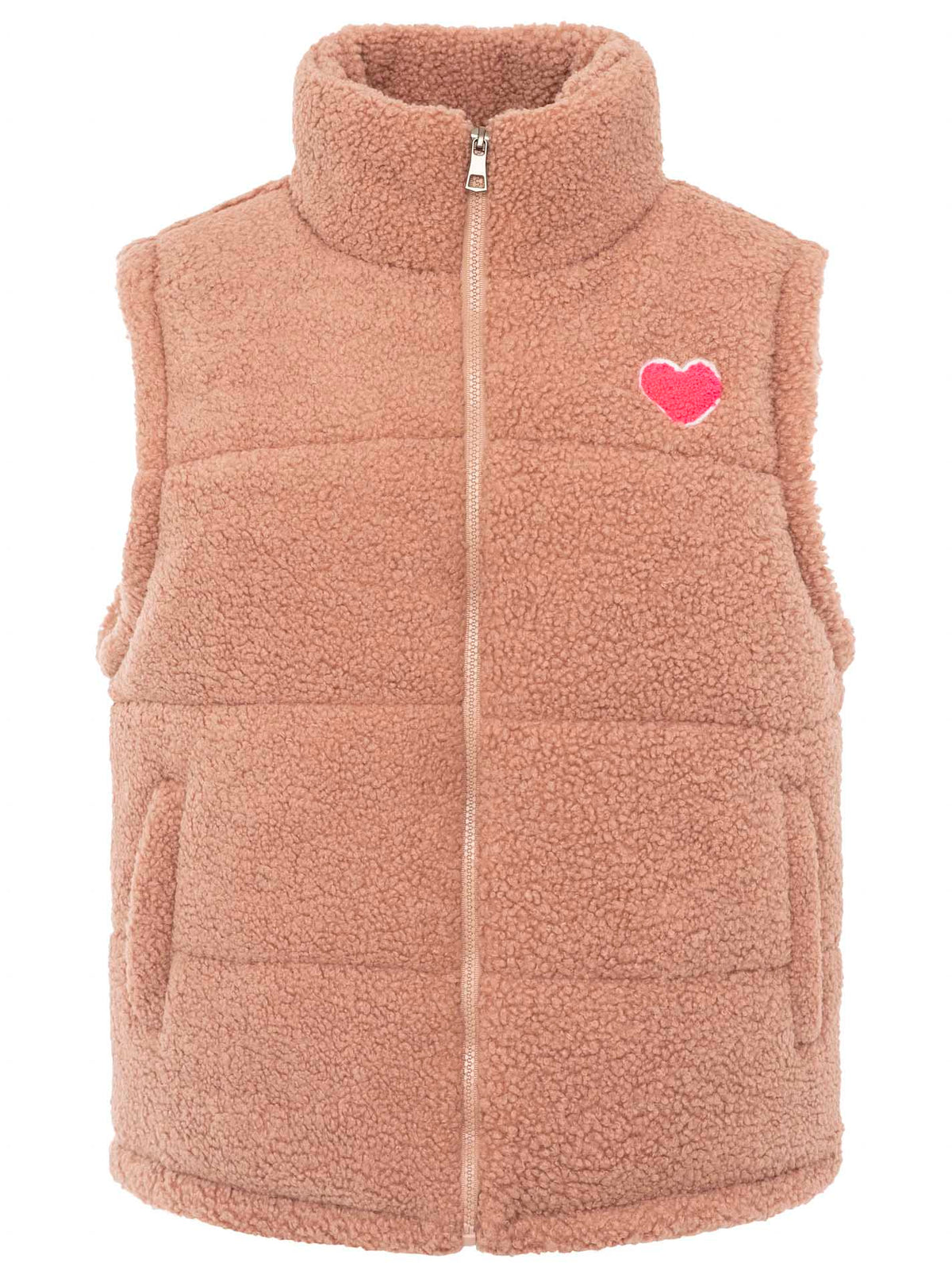 Zwillingsherz Weste Teddy Herz - Rosa
