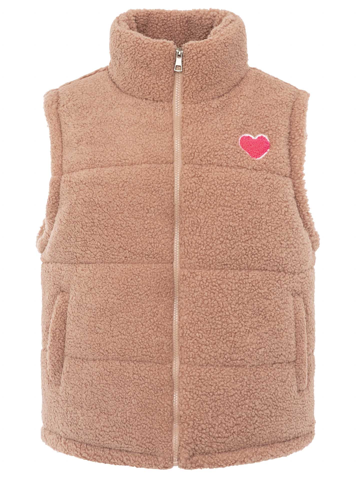 Zwillingsherz Weste Teddy Herz - Rosa