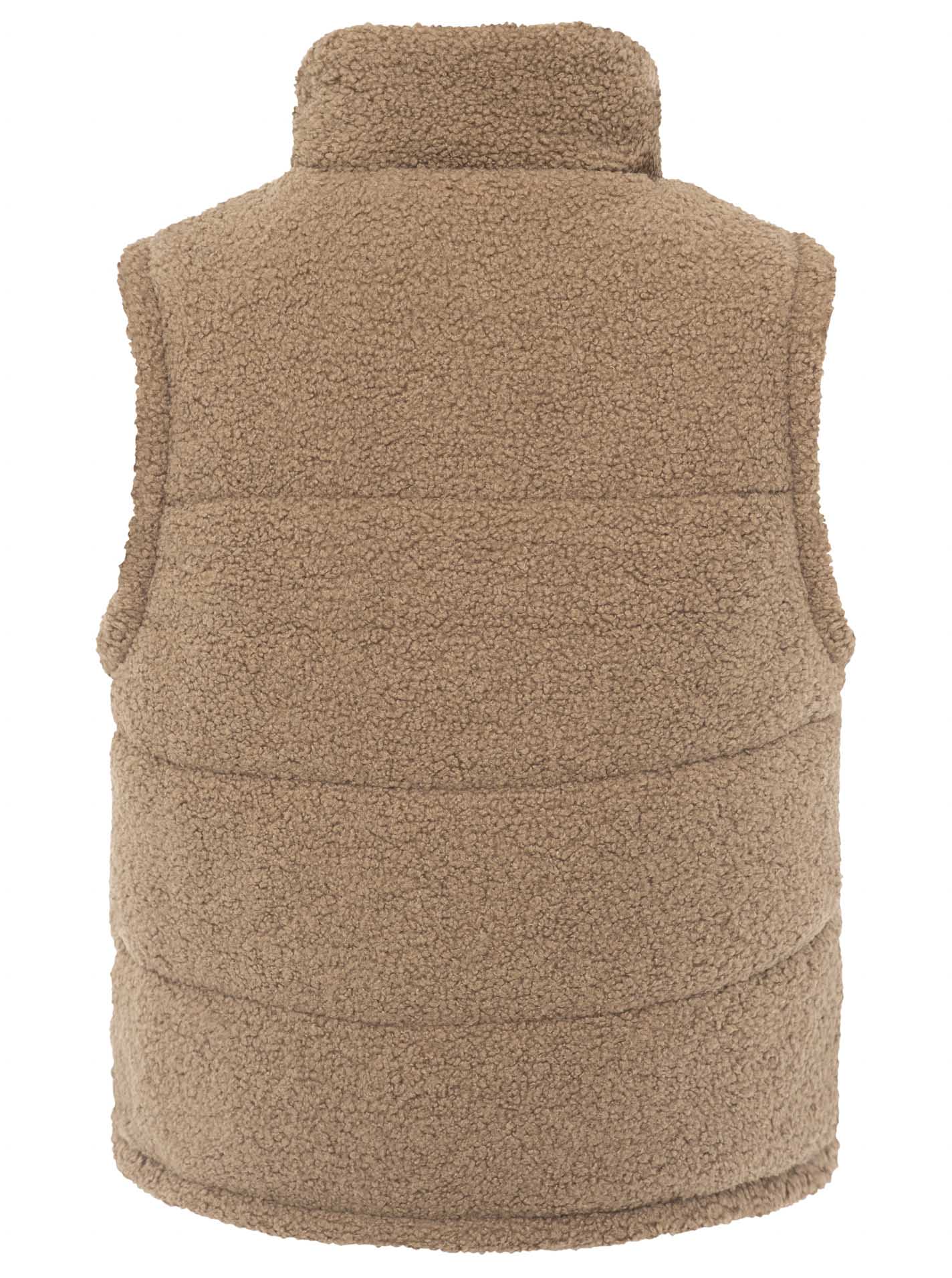 Zwillingsherz Weste Teddy Herz - Taupe
