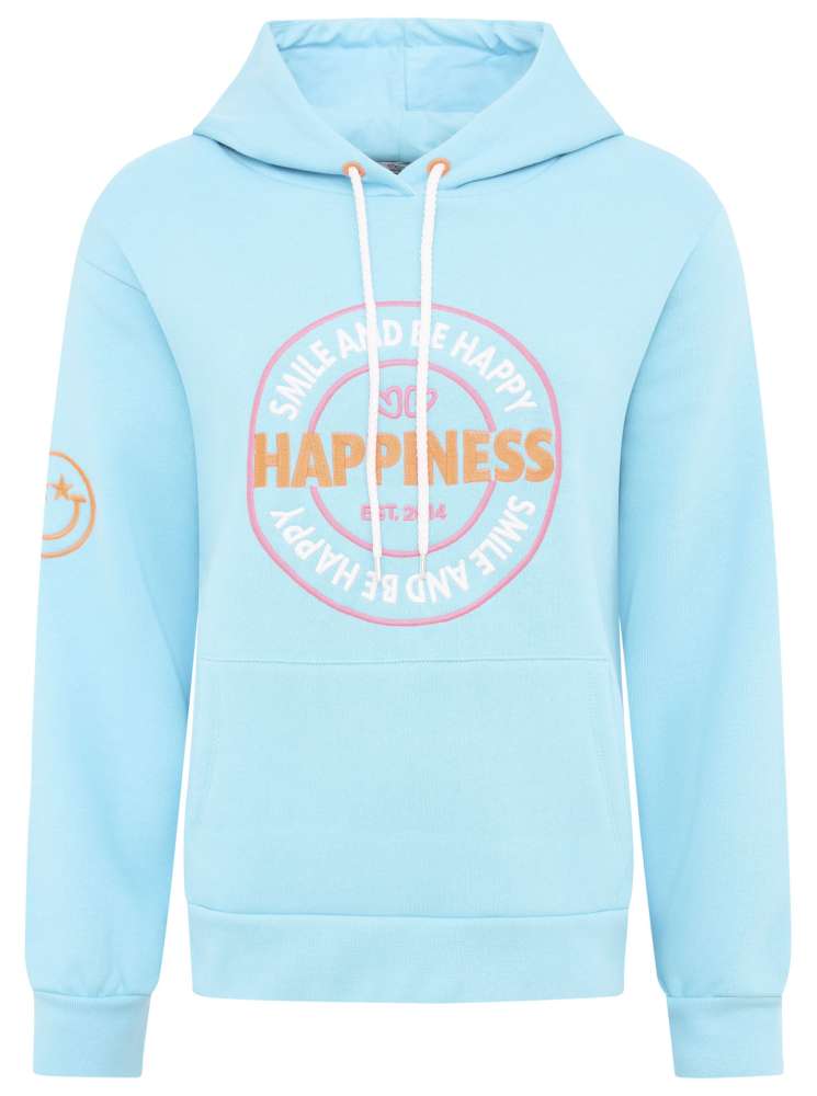 Zwillingsherz - Hoodie "Happiness" - Hellblau