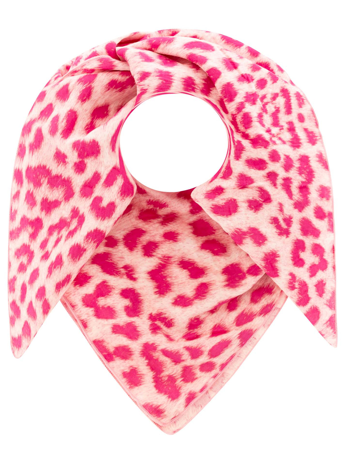 Zwillingsherz - Viereckstuch/Schal "Musselin Leo" Baumwolle - Pink