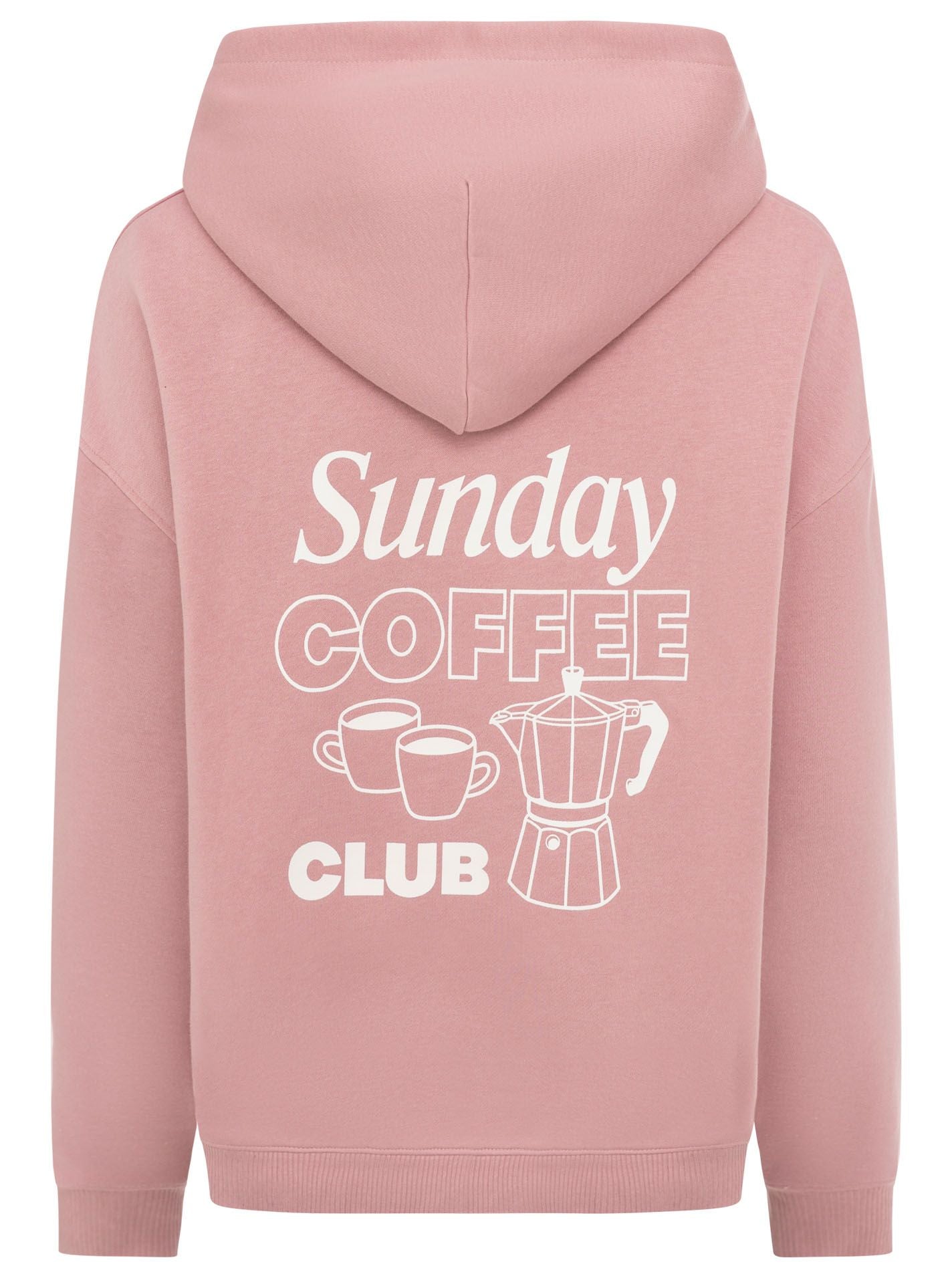 Zwillingsherz - Hoodie "Sunday Club" - Altrosa