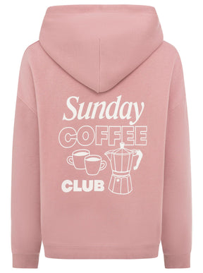 Zwillingsherz - Hoodie "Sunday Club" - Altrosa