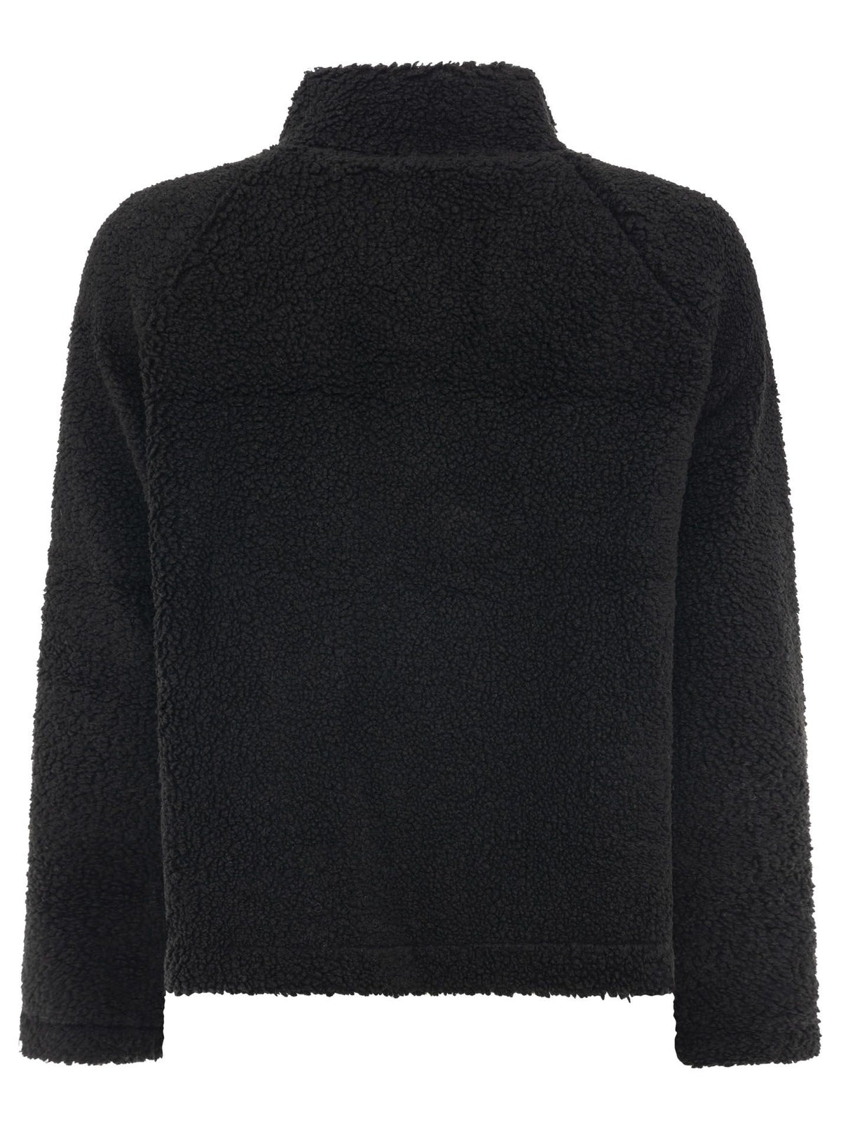 Zwillingsherz Teddy Fleece Jacke - Schwarz