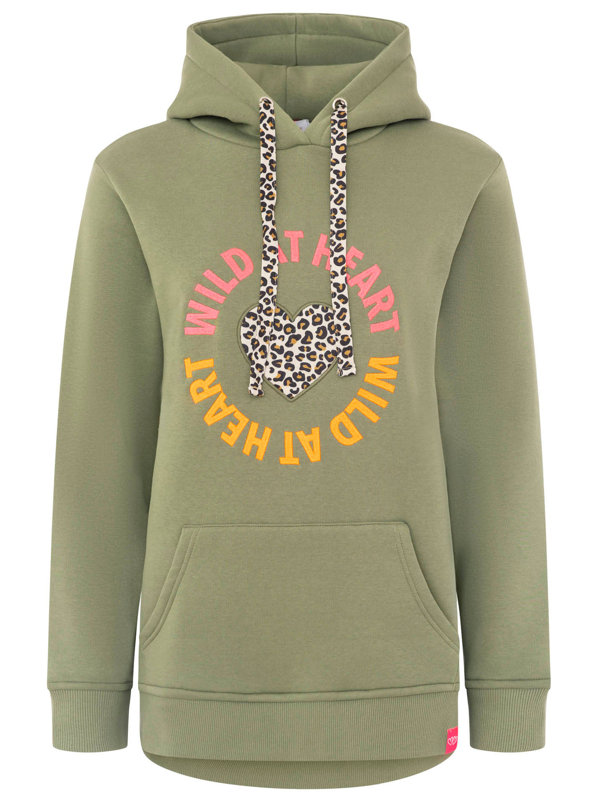 Zwillingsherz - Hoodie "Leo Wild Heart" - Olive