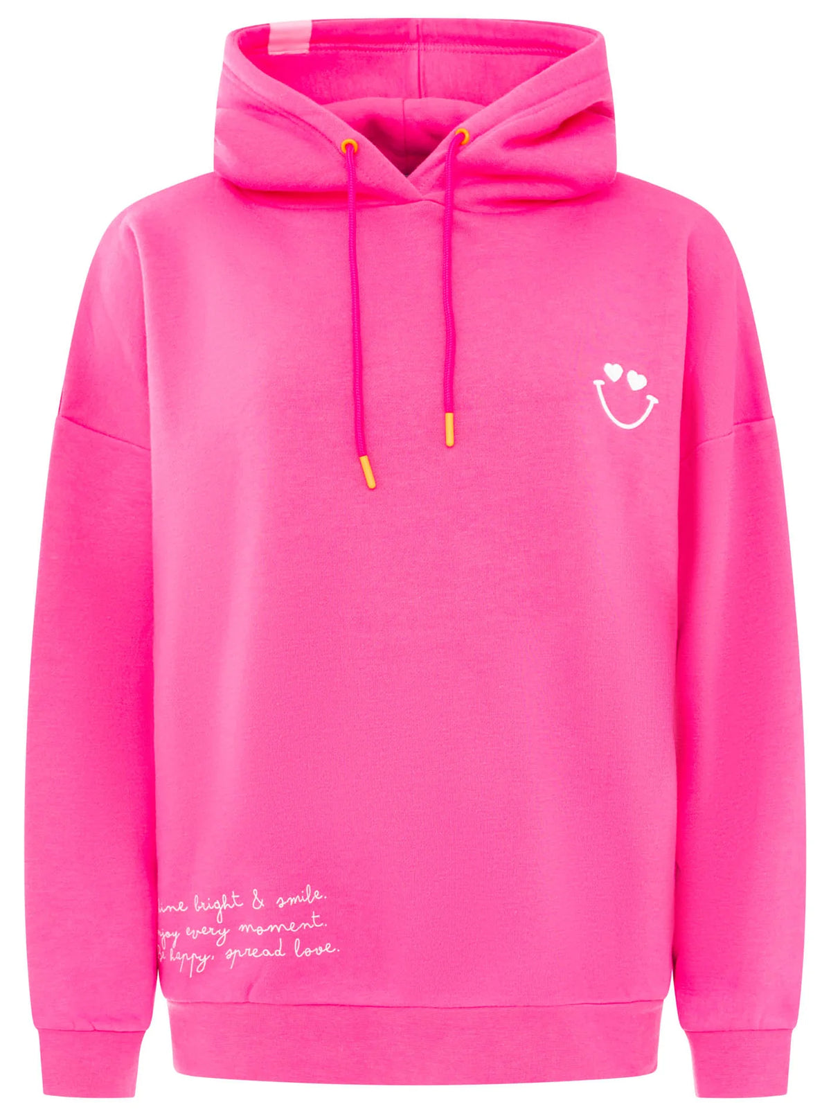 Zwillingsherz - Oversized Hoody "Shine Bright" - Neonpink