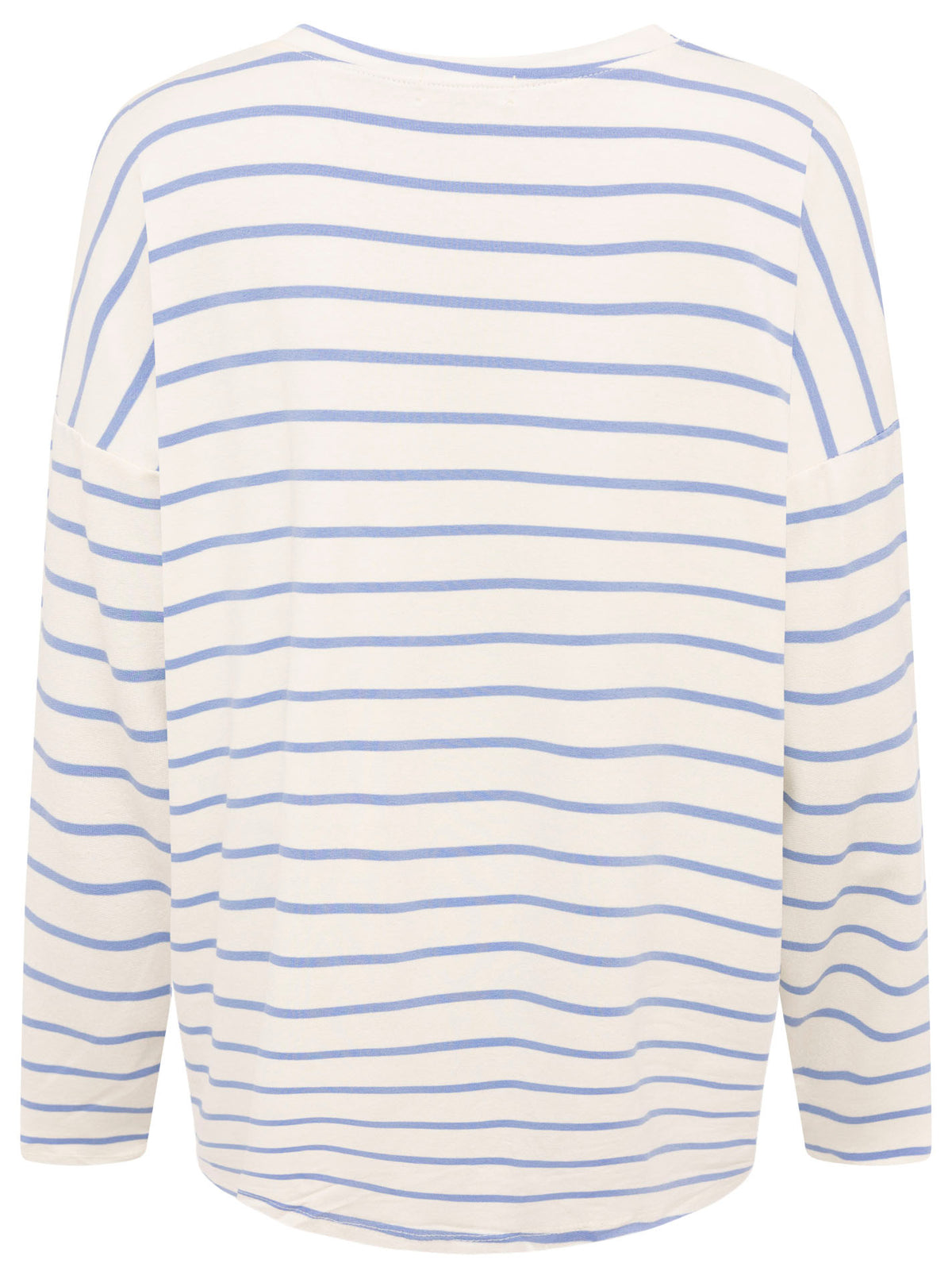Zwillingsherz -  Pullover/Sweatshirt "Viskose Streifen" - Blau/Weiß