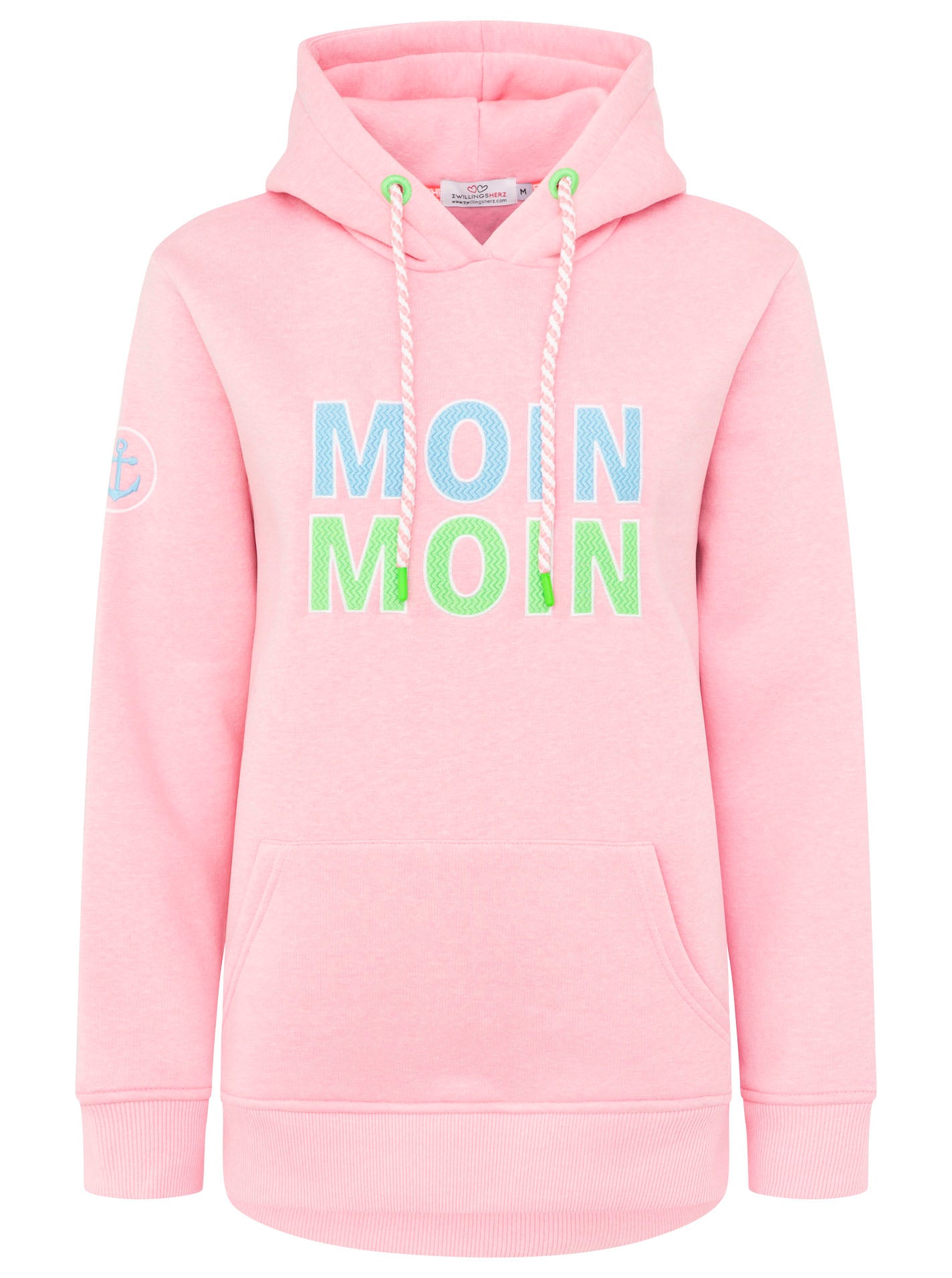 Zwillingsherz - Hoodie "Moin Moin" - Pink