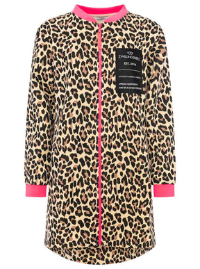 Zwillingsherz - Bombermantel "Leo Love"- Beige/Schwarz