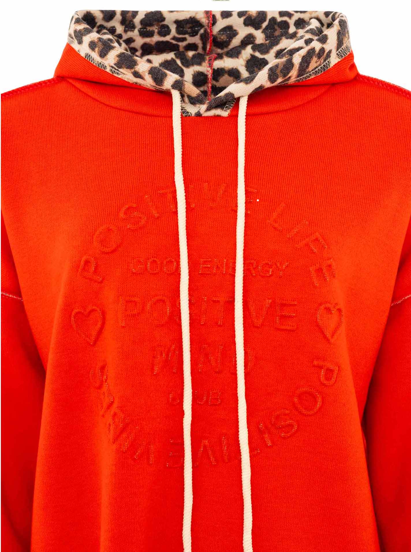 Zwillingsherz  Hoodie Doubleface "Leo" - Rot