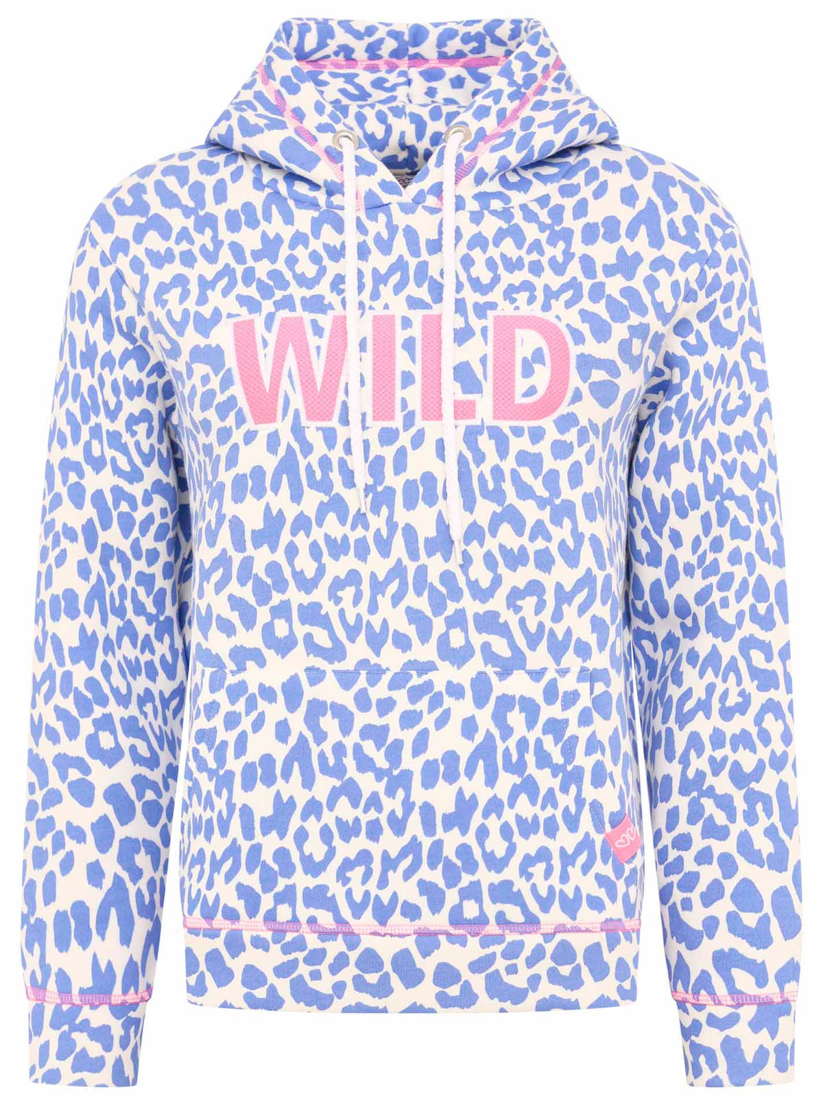 ZWILLINGSHERZ - HOODIE "Leo Wild Pastell" - Blau/Pink