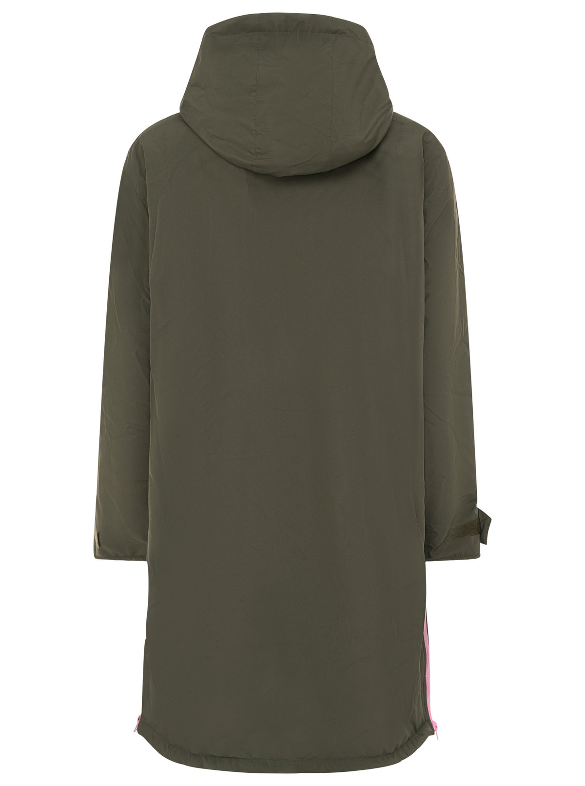 Zwillingsherz - Oversize Kuschel Windjacke - Khaki/Pink