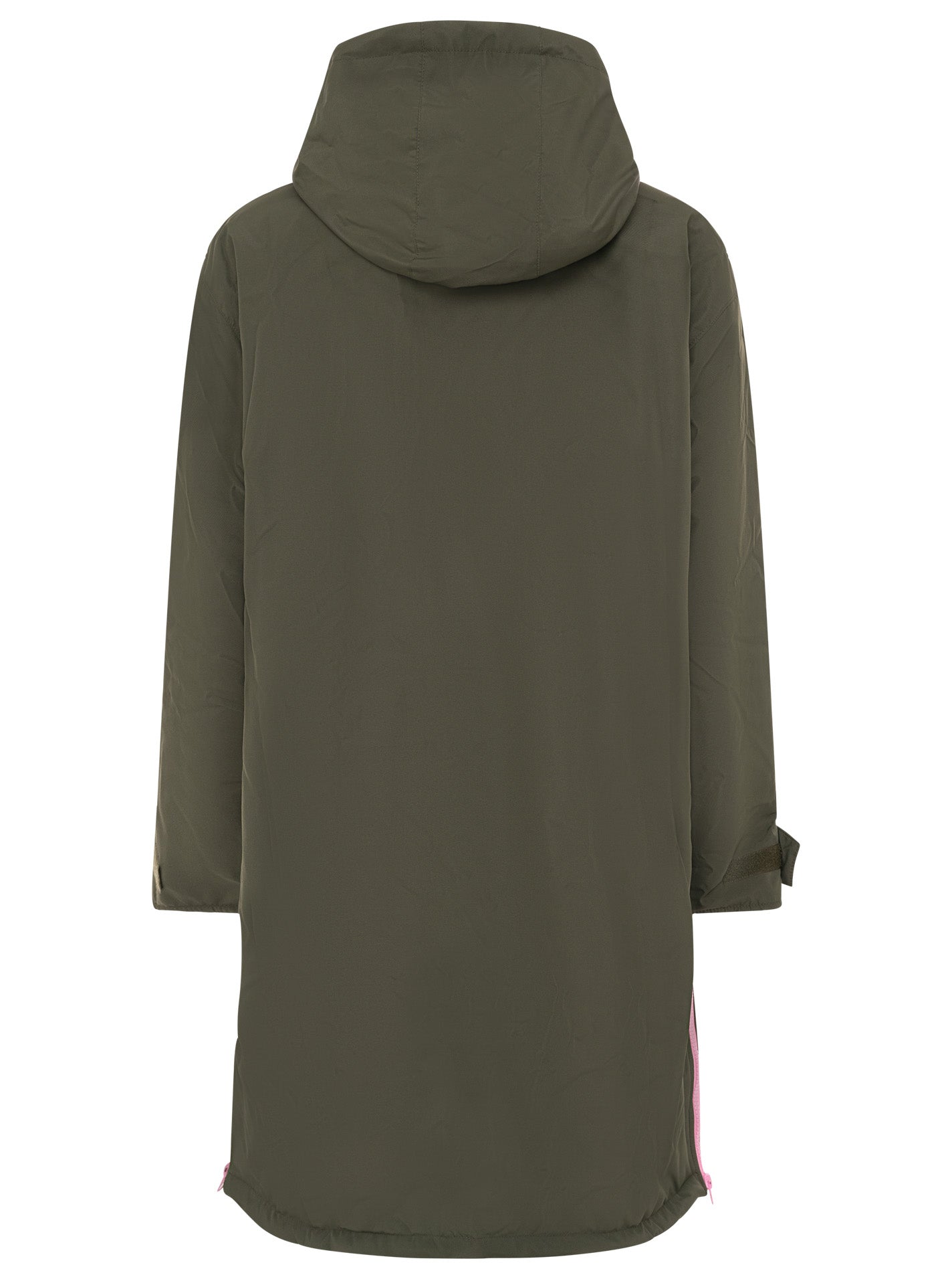 Zwillingsherz - Oversize Teddy Windjacke - Khaki/Pink