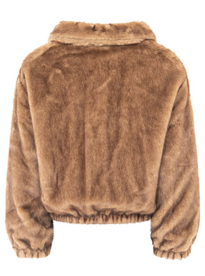 Zwillingsherz Felljacke "Soft Uni" - Beige
