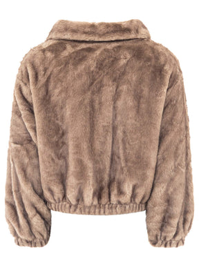 Zwillingsherz Felljacke "Soft Uni" - Grau