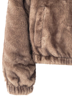 Zwillingsherz Felljacke "Soft Uni" - Grau