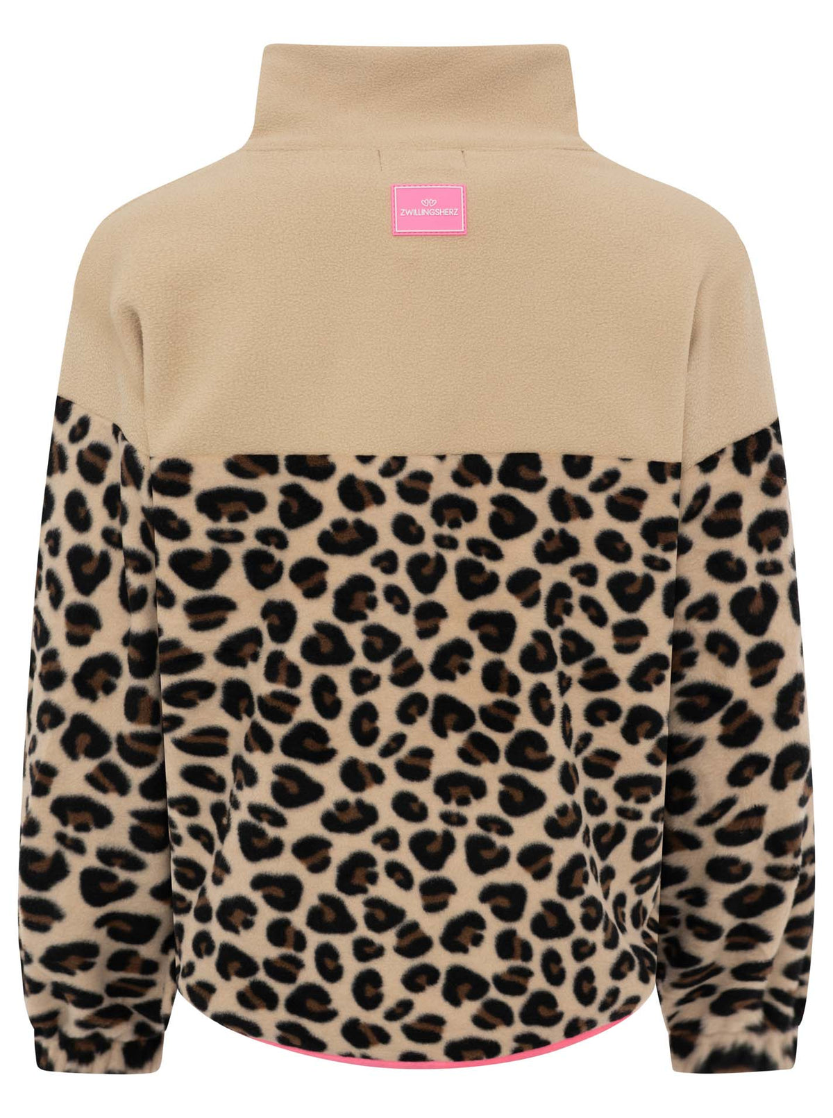Zwillingsherz - Fleece Troyer Zipper "Leo Beige"