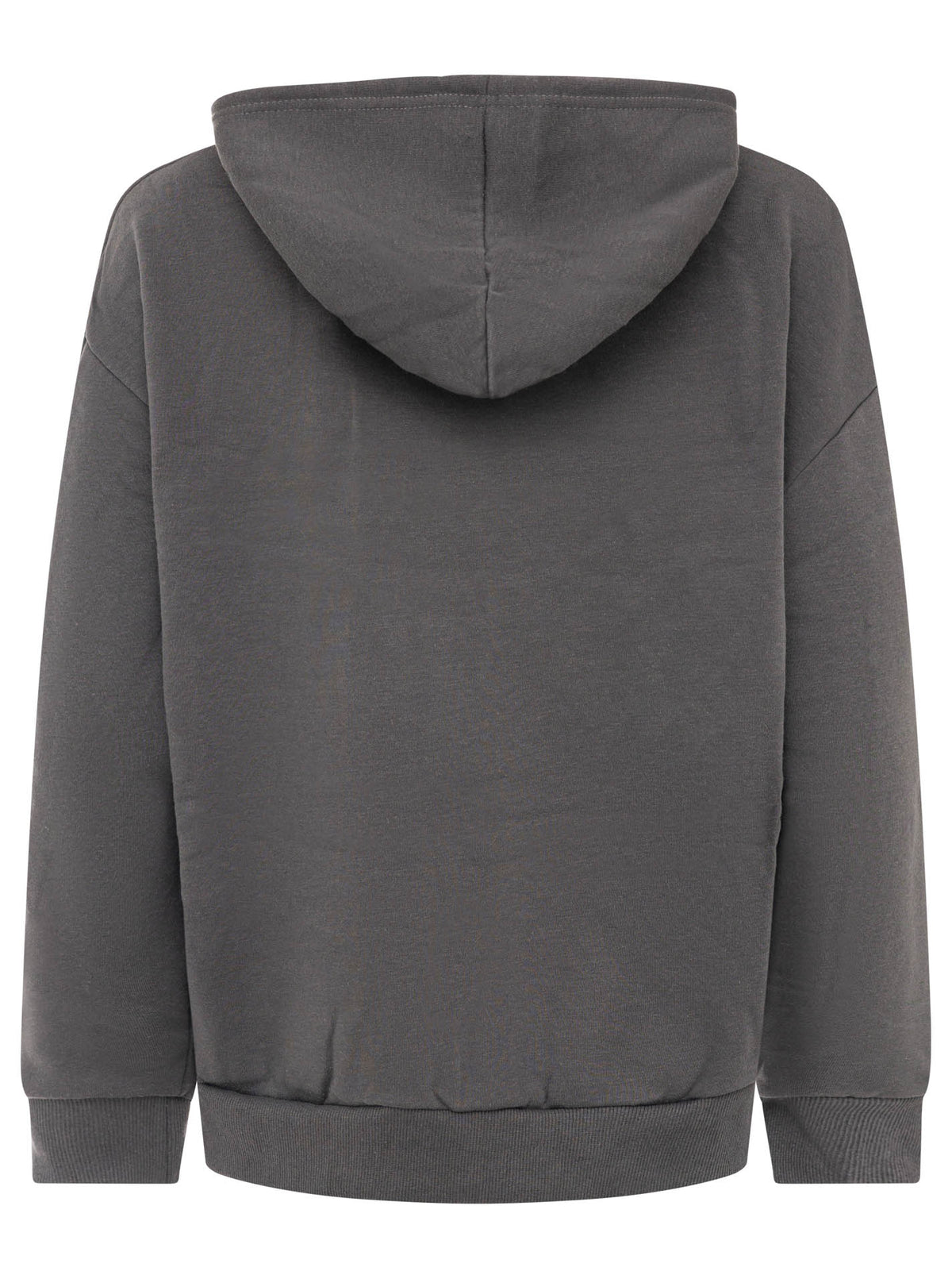 Zwillingsherz Hoodie Wild Vibes Strass Anthrazit Rückansicht
