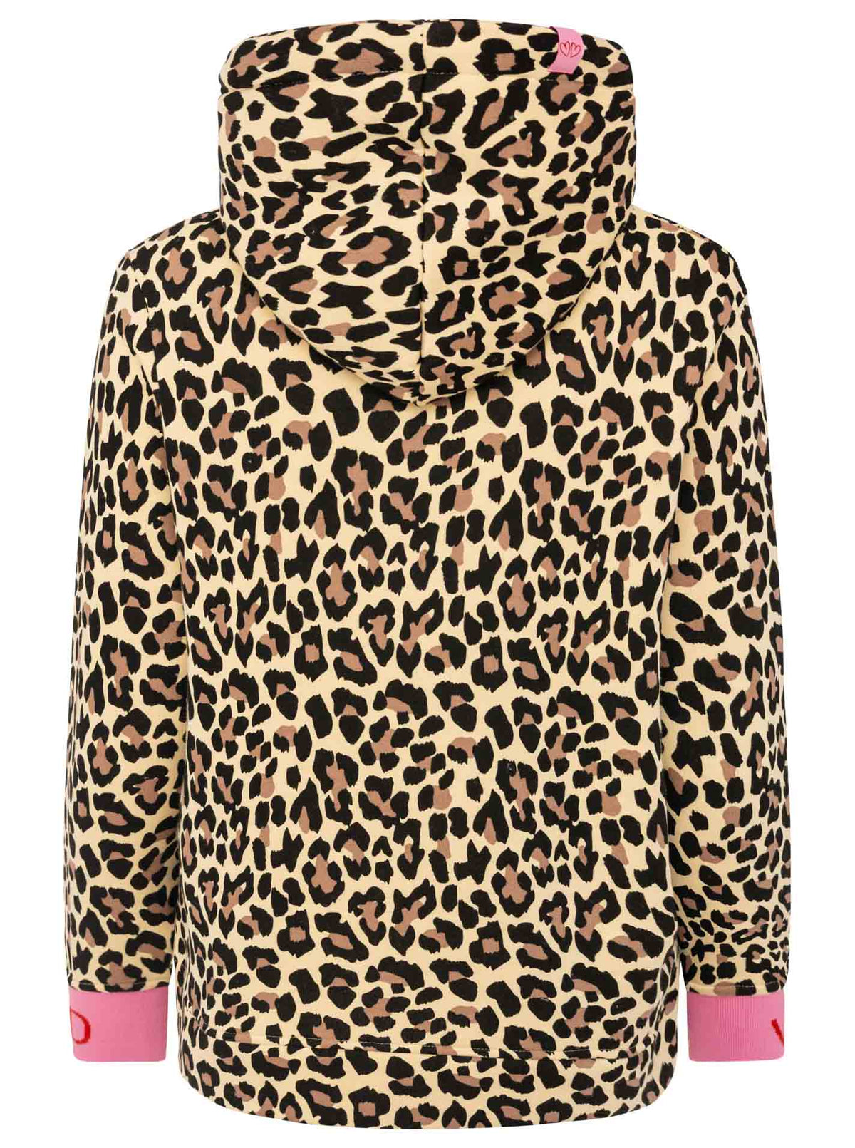 Zwillingsherz - Hoodie "Leo Leopard Wild" - Beige/Schwarz