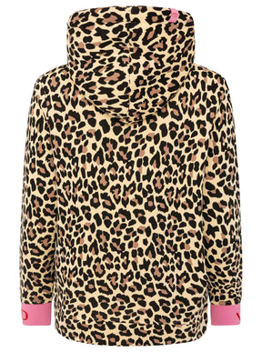 Zwillingsherz - Hoodie "Leo AOP Wild" - Beige/Schwarz