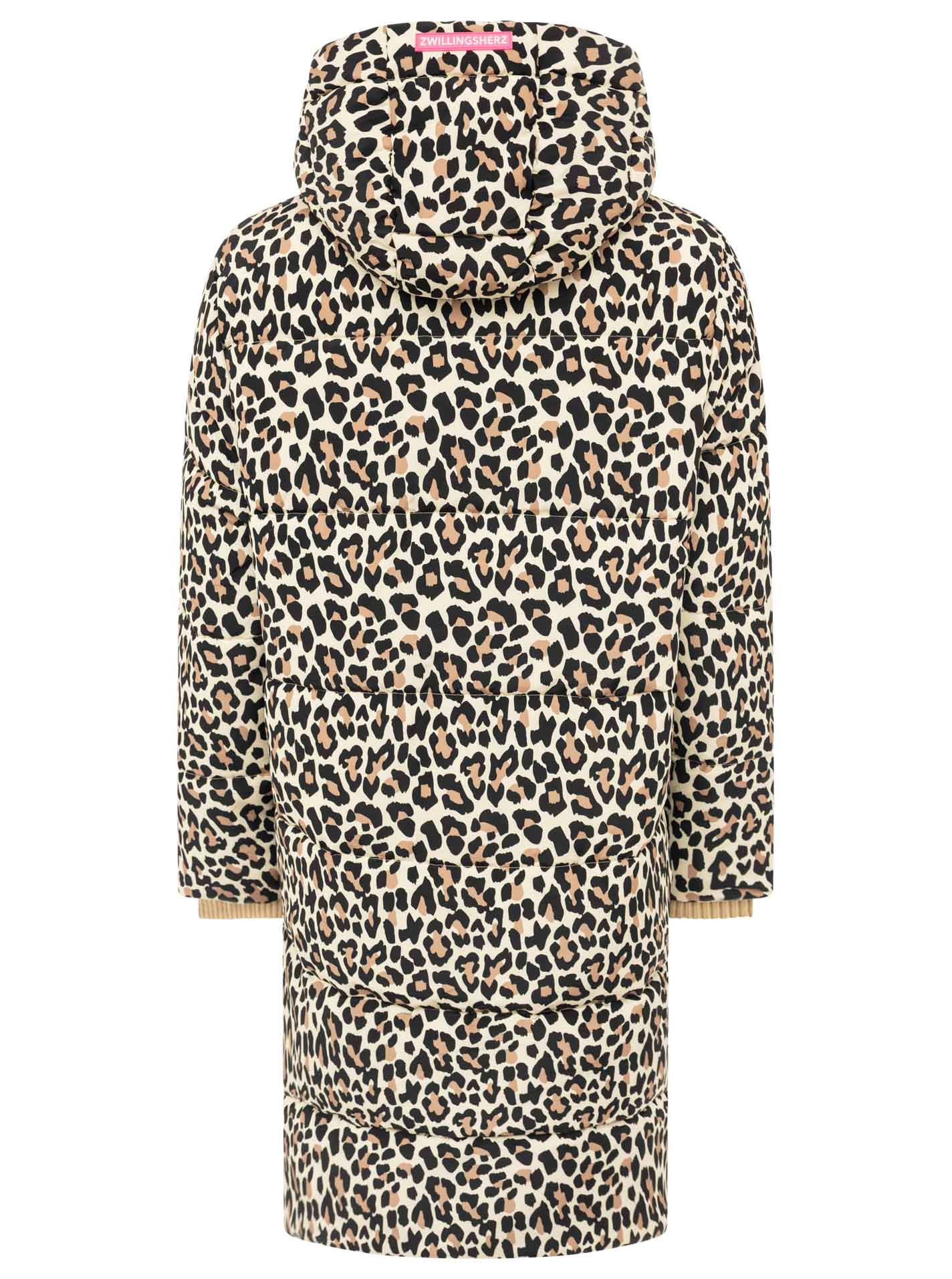 Zwillingsherz - Steppmantel / Steppjacke "Leo" - Beige/Orange