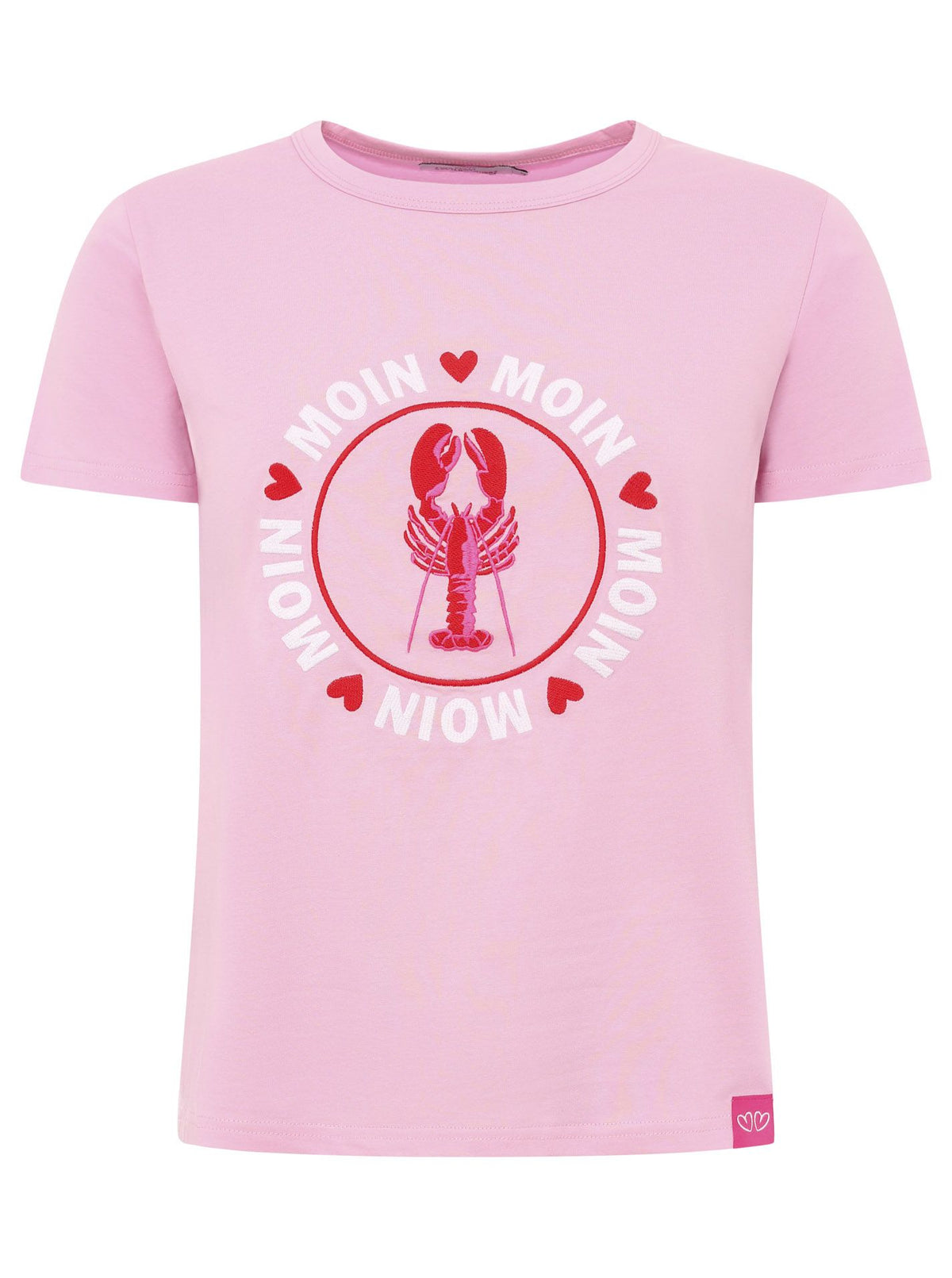 Zwillingsherz - T-Shirt "Moin Moin" - Rosa