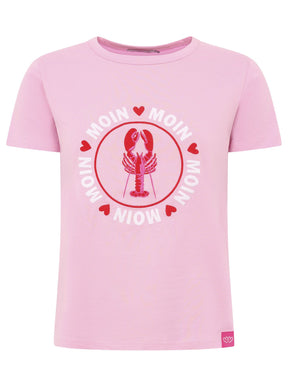 Zwillingsherz - T-Shirt "Moin Love" - Rosa