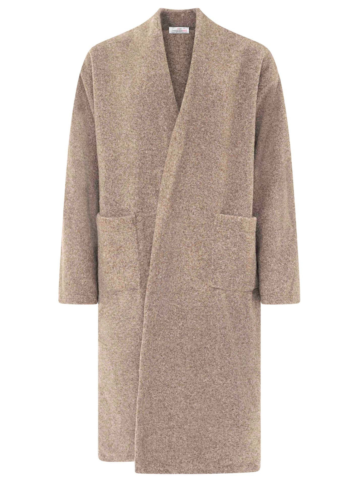 Zwillingsherz Oversize Mantel - Grau