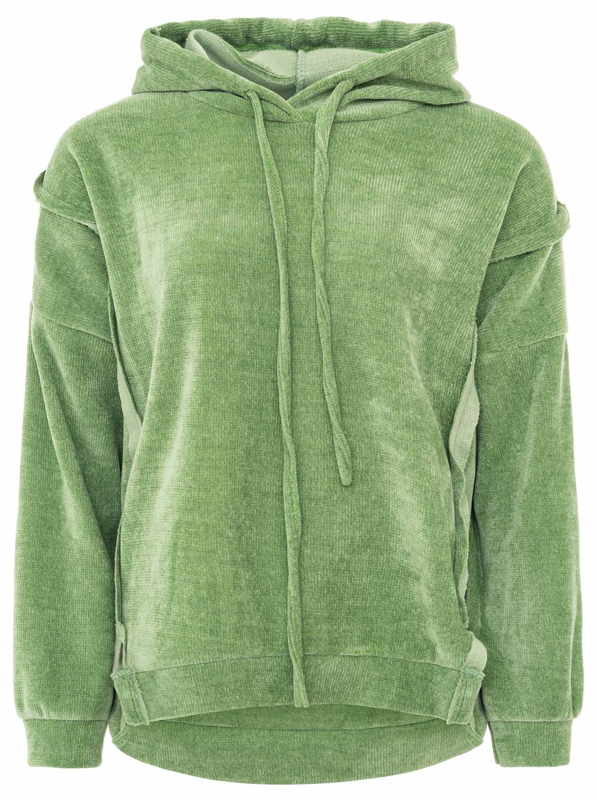 Zwillingsherz - Cord Hoodie - Grün