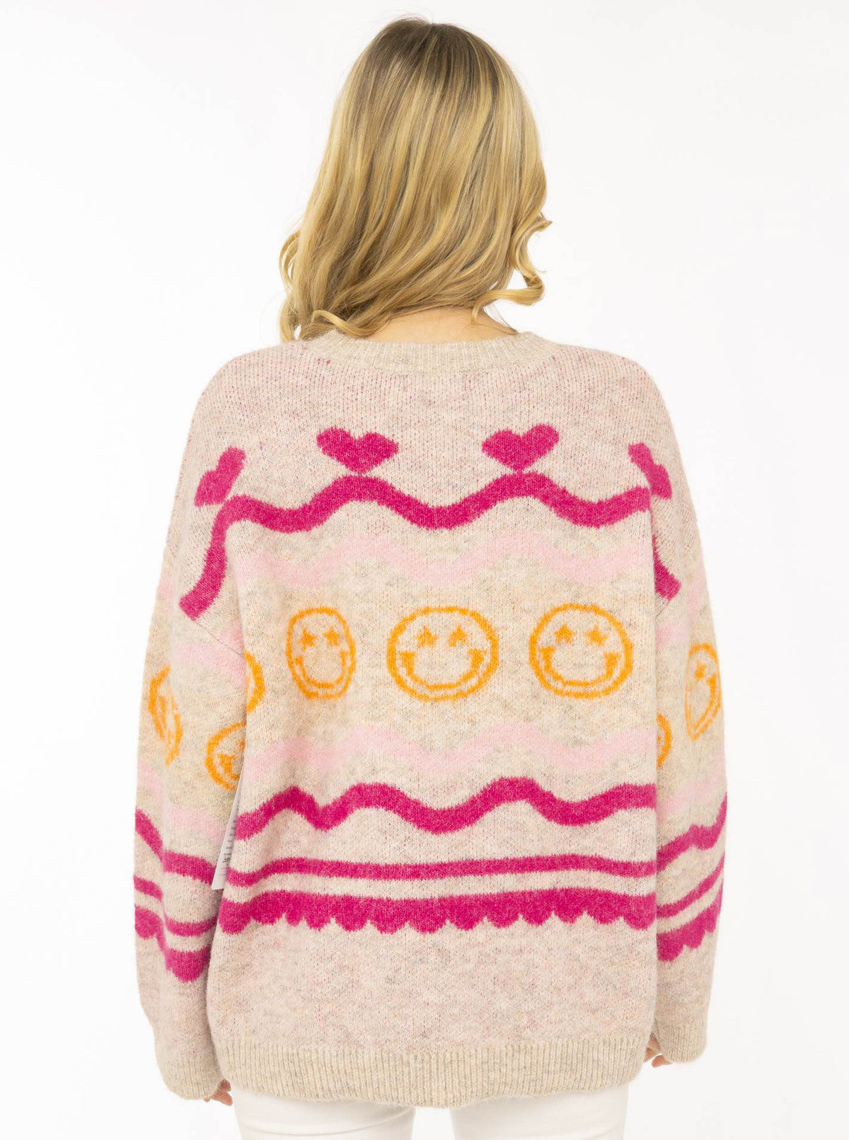 Zwillingsherz Pullover "Cozy Love" - Beige