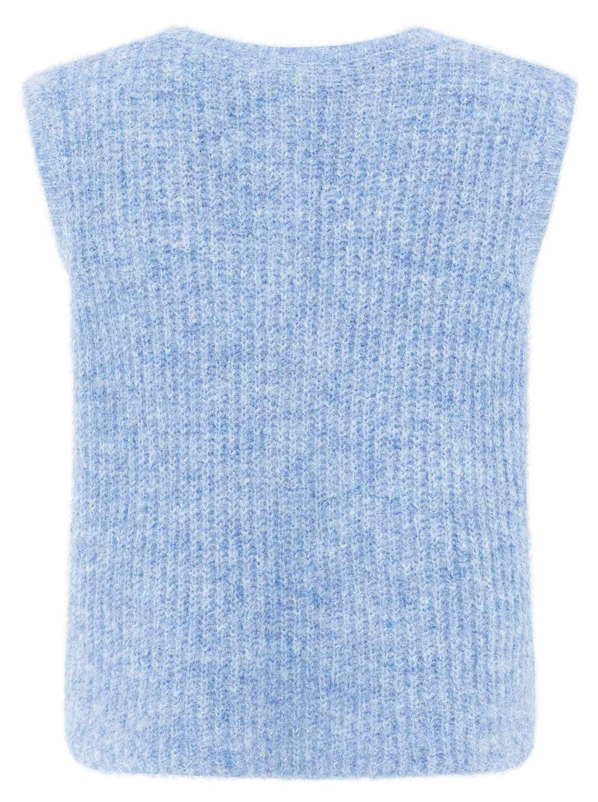 Zwillingsherz Strickweste "Knöpfe & Patch" - Jeans