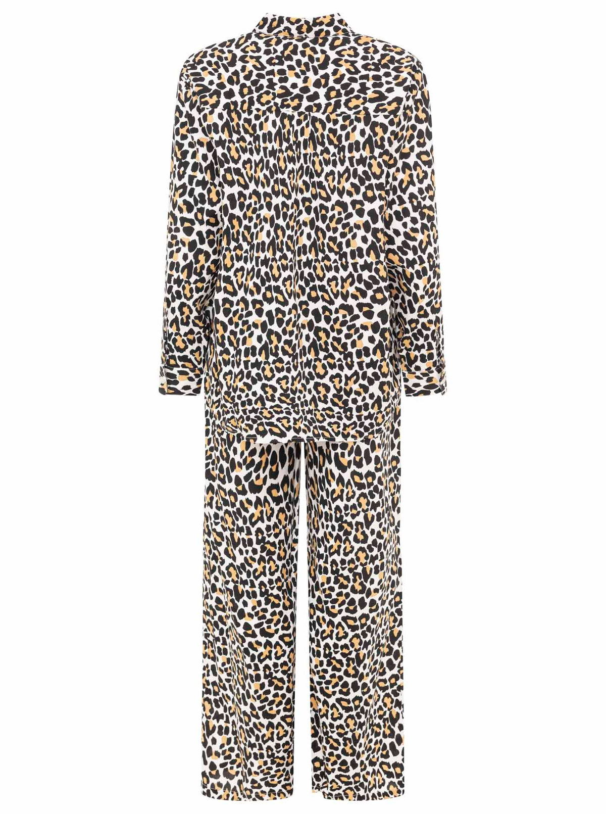 Zwillingsherz - Leo Set (Bluse + Hose) - Beige/Schwarz